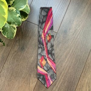 OSCAR DE LA RENTA vintage tie silk